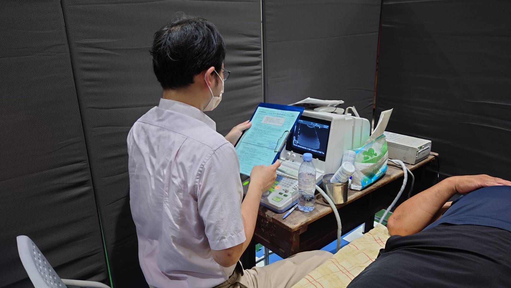 社區超音波篩檢現場。